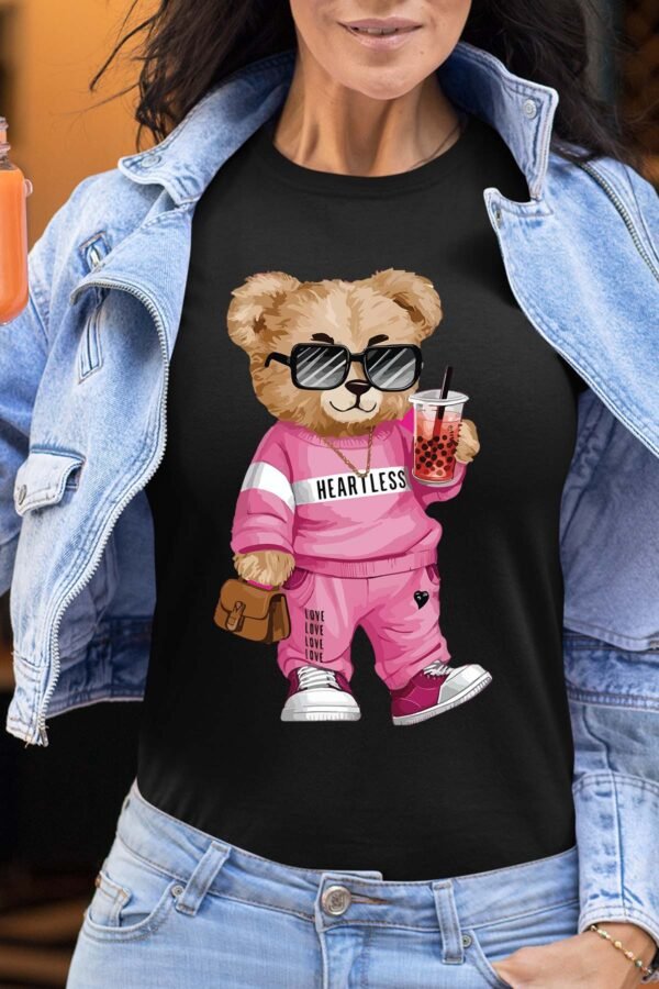 Bear Heartless  - Tshirt Femme