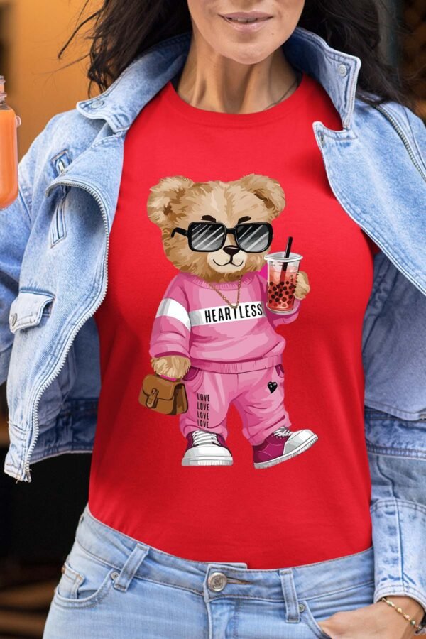 Bear Heartless  - Tshirt Femme