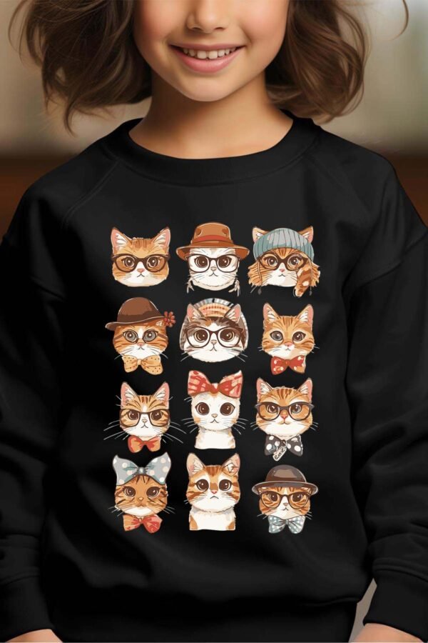 Sweat Col Rond Fille en Gros | Cat Familly