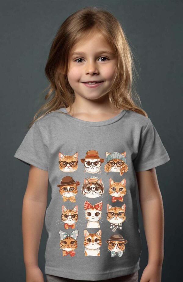 T-shirt Fille en Gros | Cat Familly