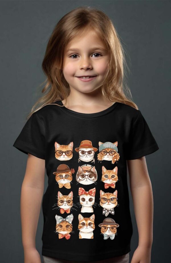 T-shirt Fille en Gros | Cat Familly