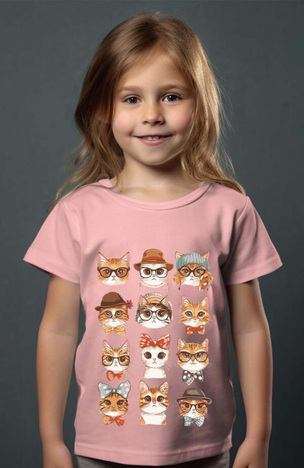 T-shirt Fille en Gros | Cat Familly