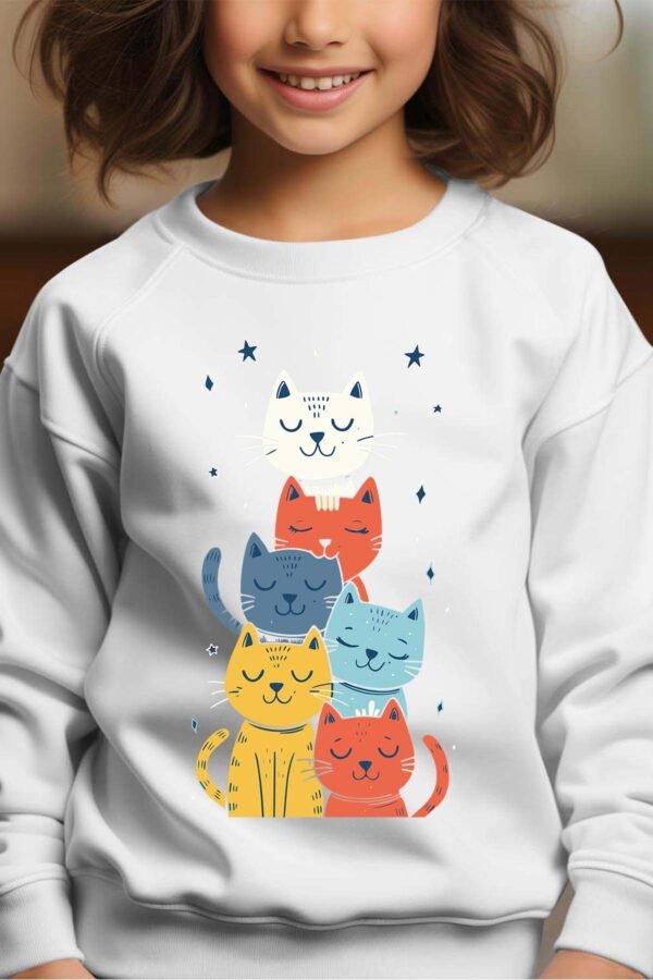 Sweat Col Rond Fille en Gros | Cat calm