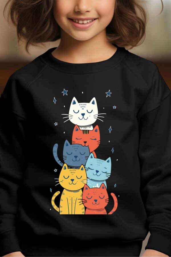 Sweat Col Rond Fille en Gros | Cat calm