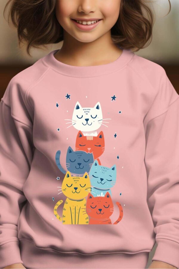 Sweat Col Rond Fille en Gros | Cat calm