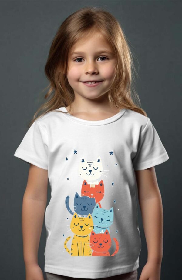 T-shirt Fille en Gros | Cat calm
