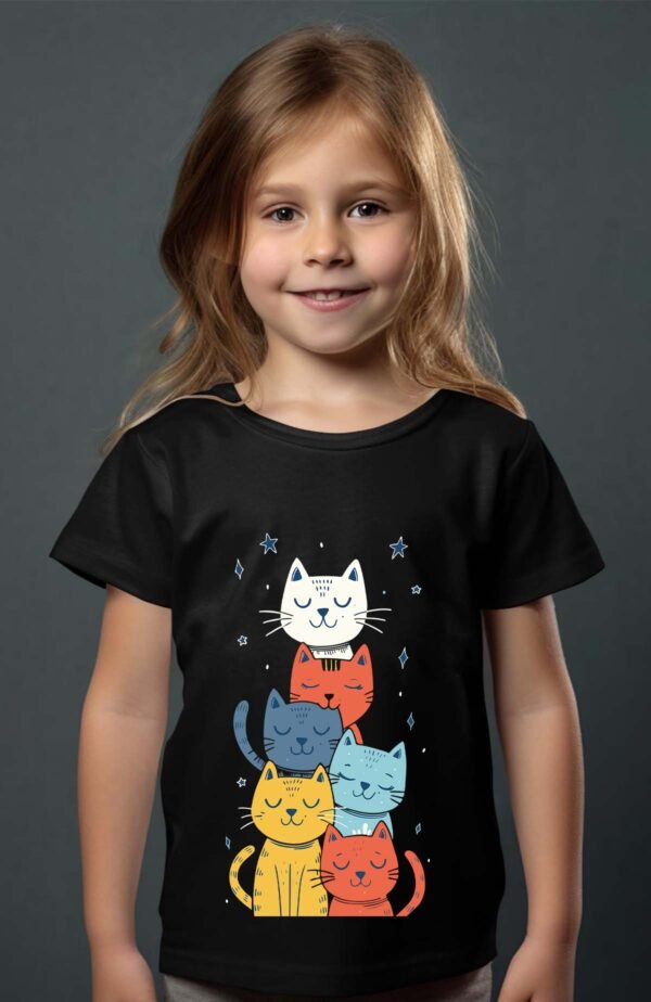 T-shirt Fille en Gros | Cat calm