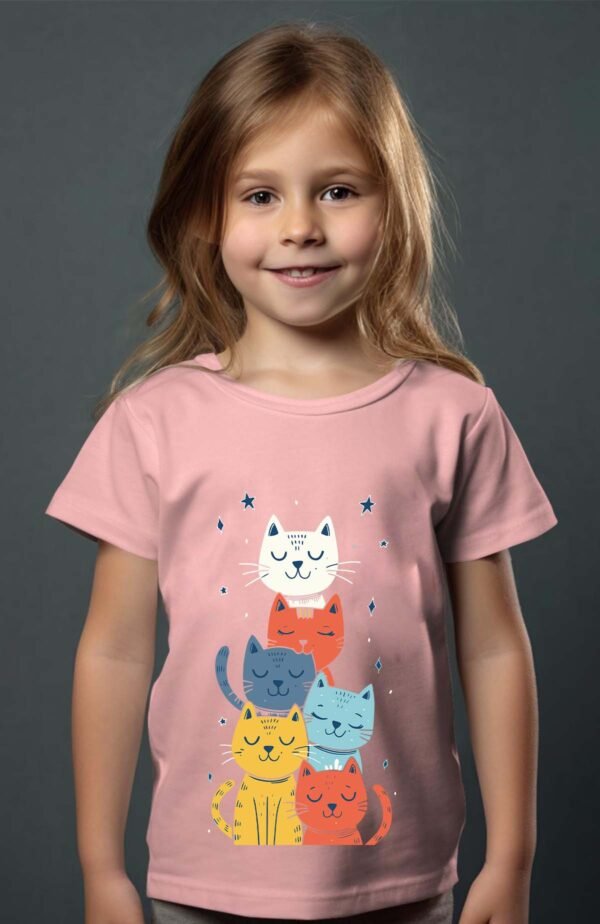 T-shirt Fille en Gros | Cat calm