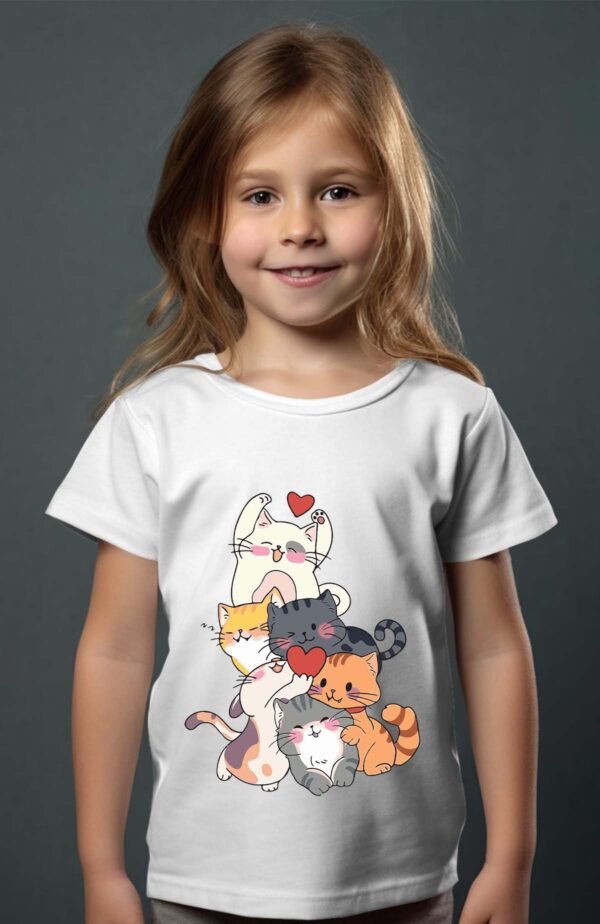 T-shirt Fille en Gros | Cat joy