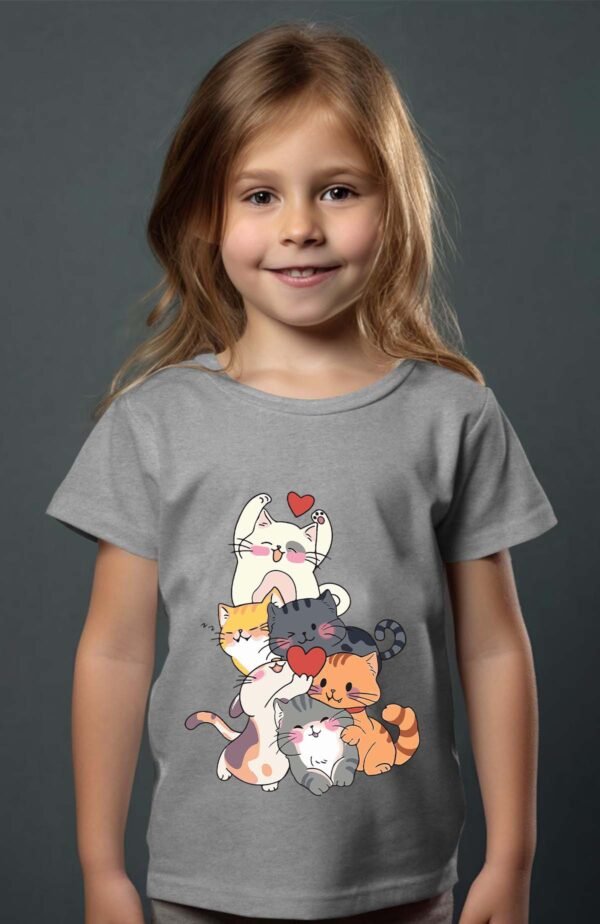 T-shirt Fille en Gros | Cat joy