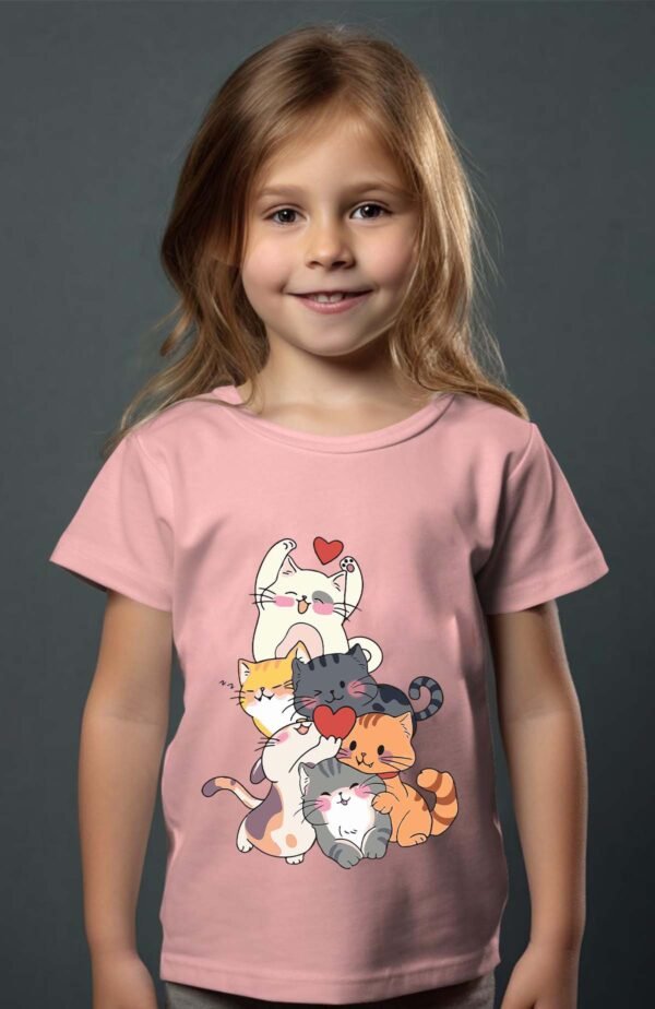 T-shirt Fille en Gros | Cat joy
