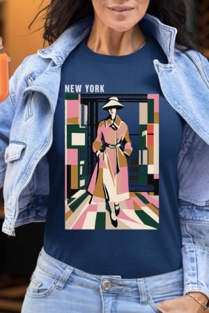 City Grace – Tshirt Femme – Marine