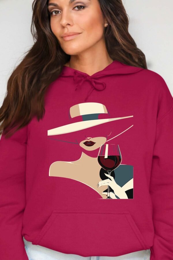 Class Wine  - Sweat Capuche Femme