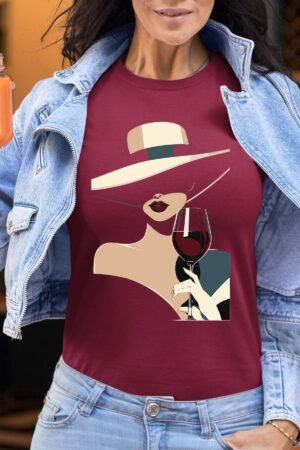 Class Wine Girl - Tshirt Femme