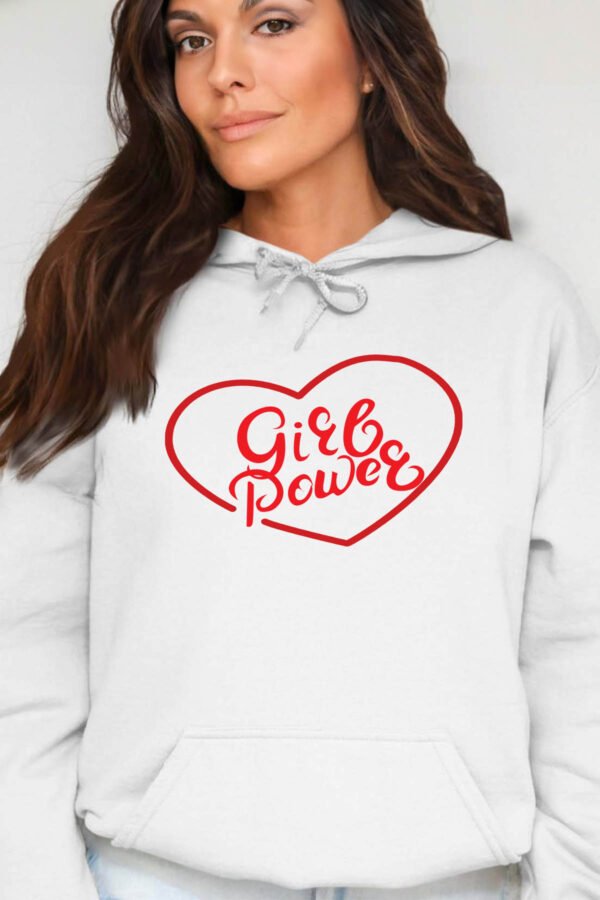 Coeur POWER  - Sweat Capuche Femme