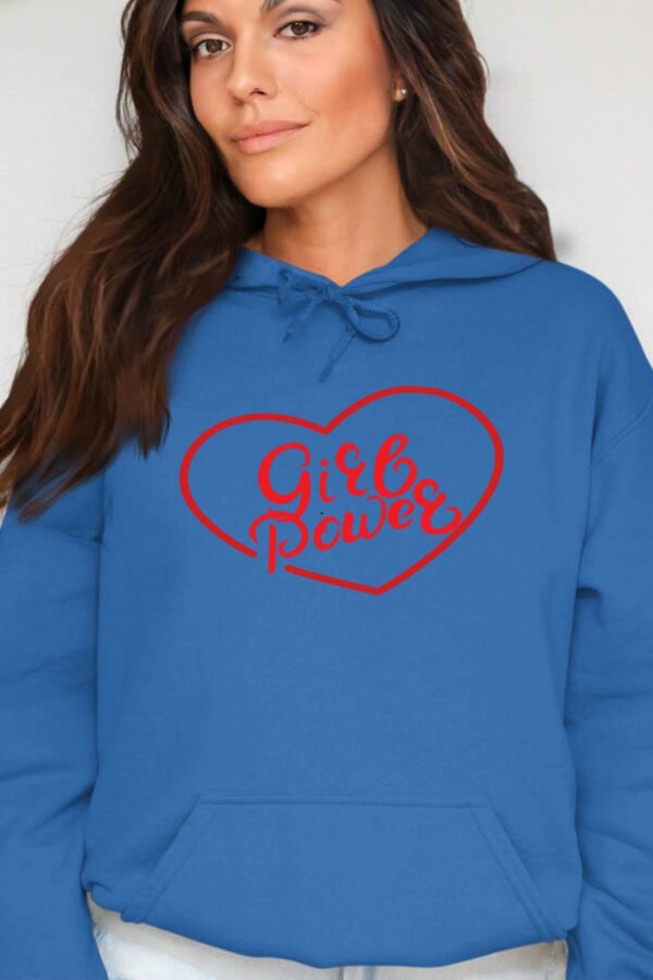 Coeur POWER  - Sweat Capuche Femme