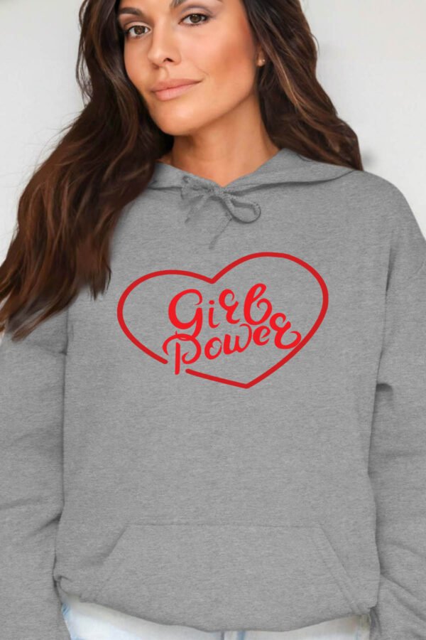 Coeur POWER  - Sweat Capuche Femme