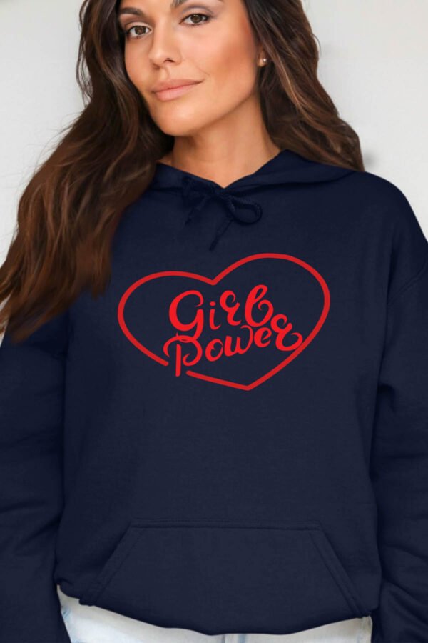 Coeur POWER  - Sweat Capuche Femme