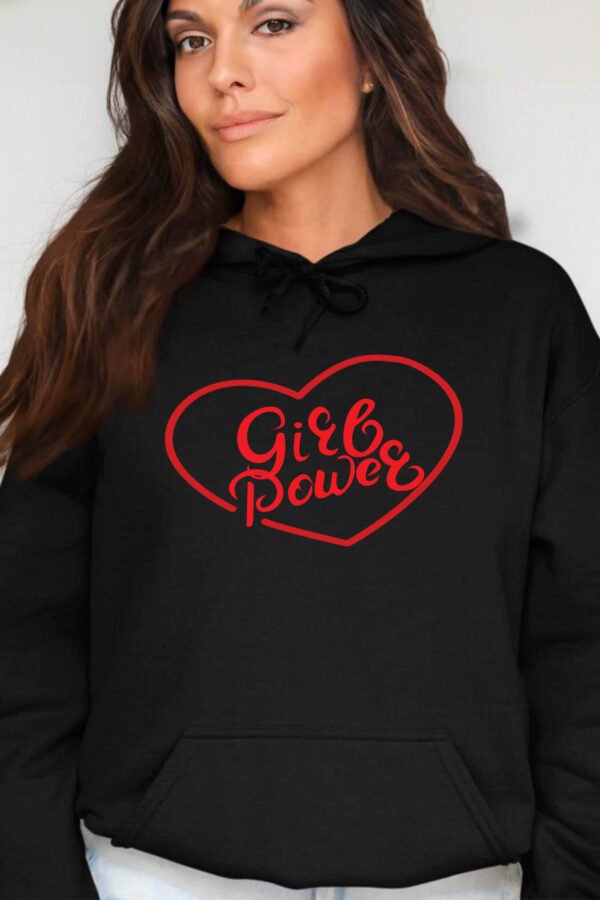 Coeur POWER  - Sweat Capuche Femme
