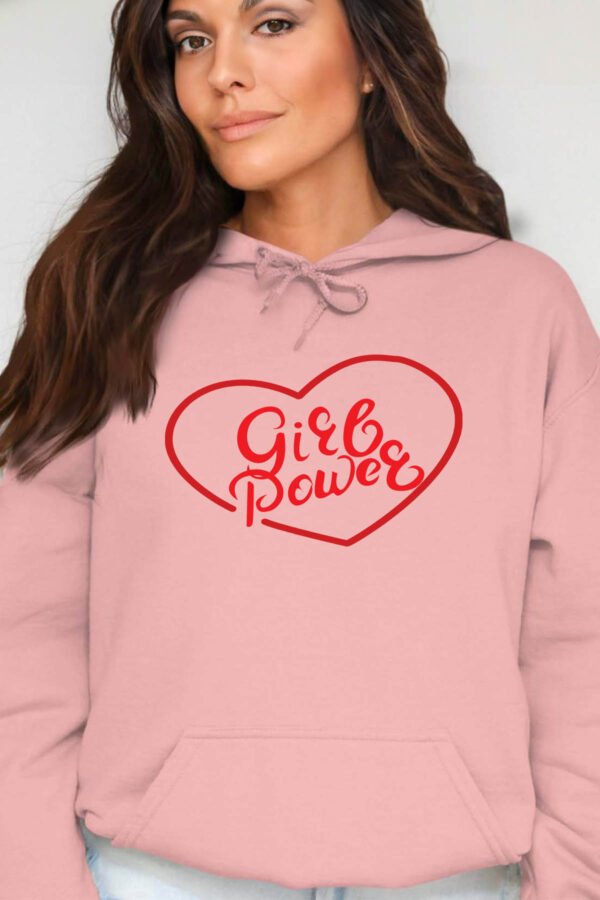 Coeur POWER  - Sweat Capuche Femme