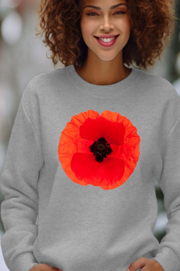 Sweat Col Rond Femme en Gros | Coquelicot rouge