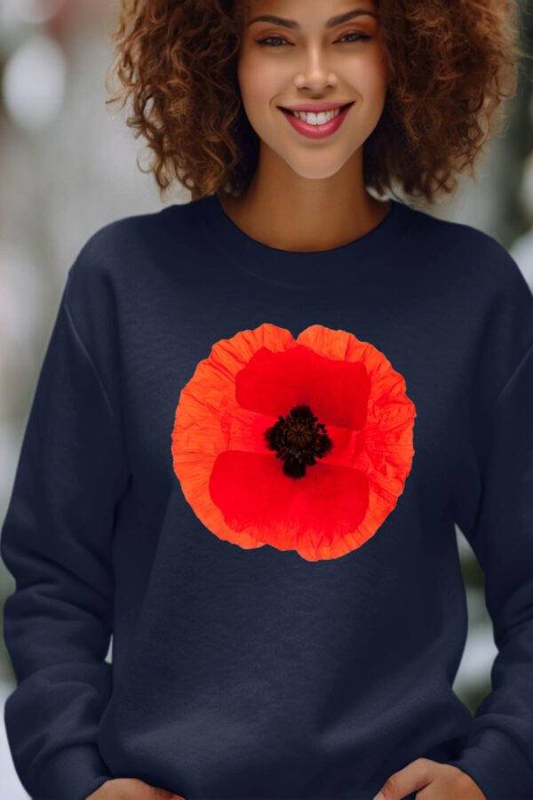 Sweat Col Rond Femme en Gros | Coquelicot rouge