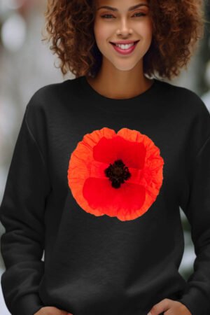 Sweat Col Rond Femme en Gros | Coquelicot rouge