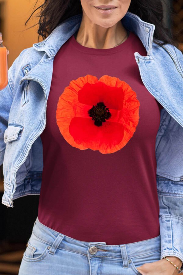 Coquelicot rouge - Tshirt Femme