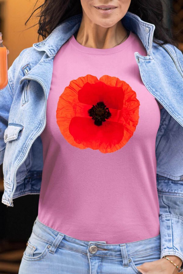Coquelicot rouge - Tshirt Femme