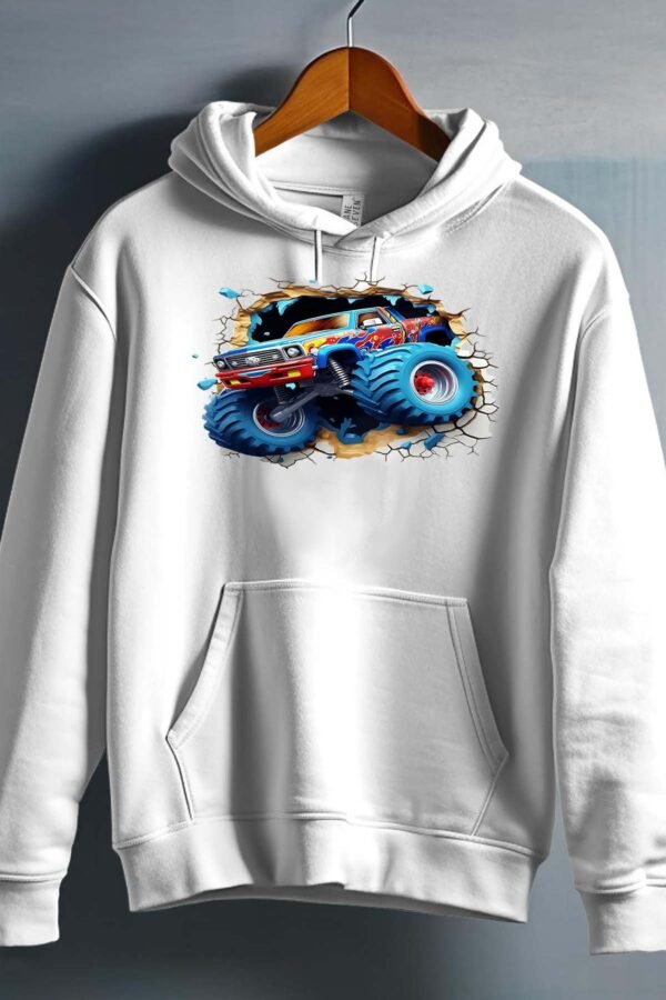 Sweat Capuche Garçon en Gros | Crack Monster truck