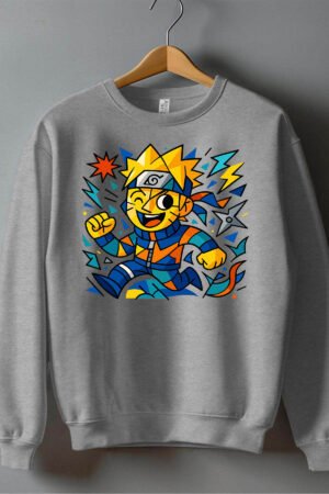 Sweat Col Rond Garçon en Gros | Cubisme konoha