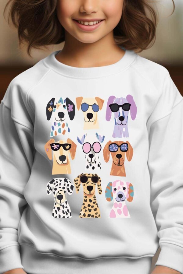 Sweat Col Rond Fille en Gros | Dog sunglasse
