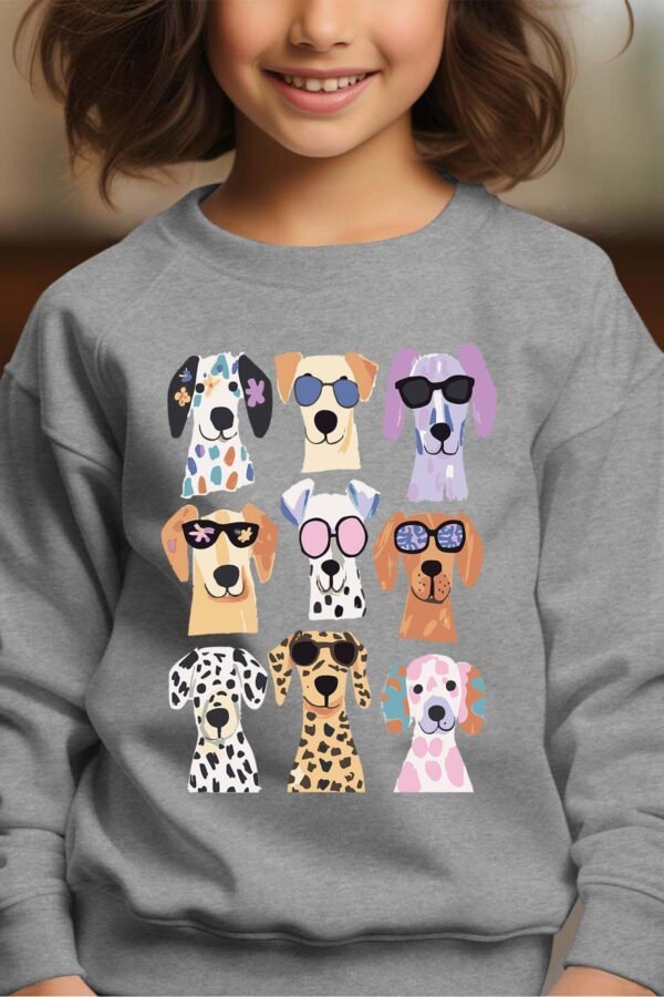 Sweat Col Rond Fille en Gros | Dog sunglasse