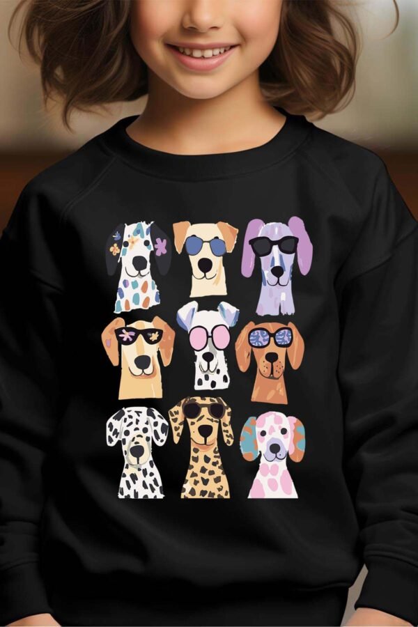Sweat Col Rond Fille en Gros | Dog sunglasse