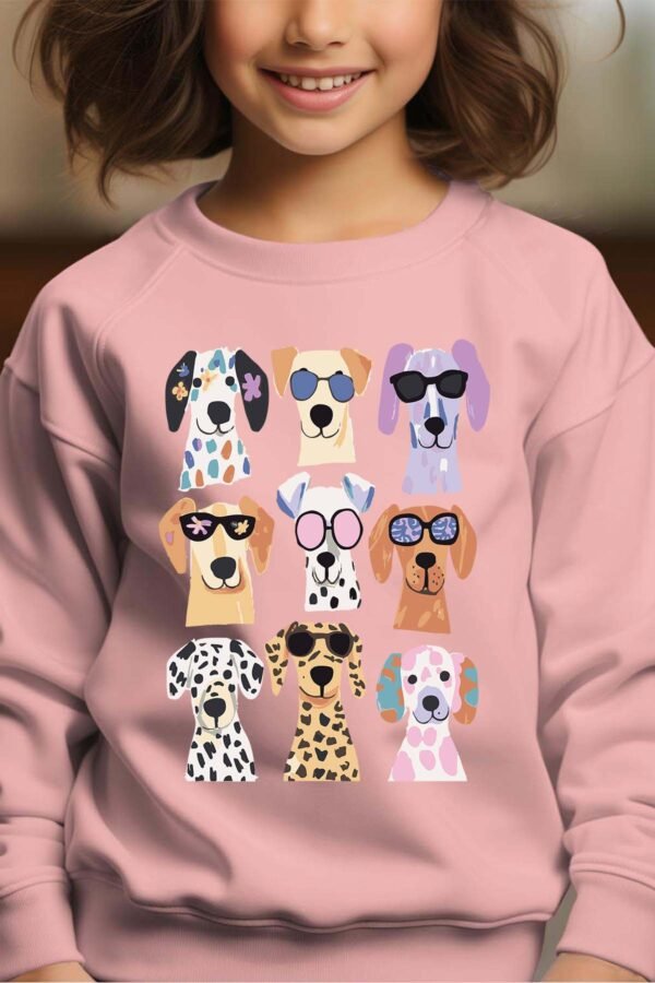 Sweat Col Rond Fille en Gros | Dog sunglasse