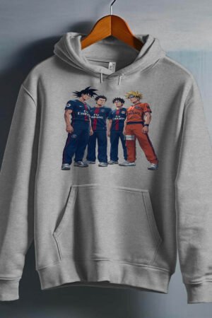 Dream PSG – Sweat capuche Garçon – Gris