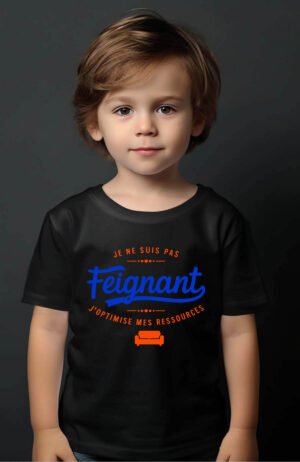 T-shirt Garçon en Gros | Feignant Optimise