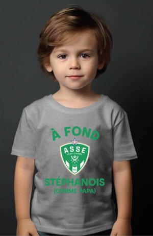 Fond St etienne papa – Tshirt Garçon – Gris