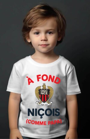 Fond nice papa – Tshirt Garçon – Blanc