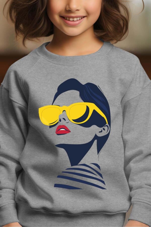 Sweat Col Rond Fille en Gros | Golden Shades