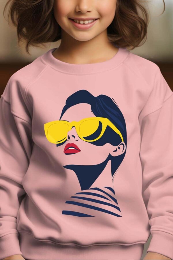 Sweat Col Rond Fille en Gros | Golden Shades