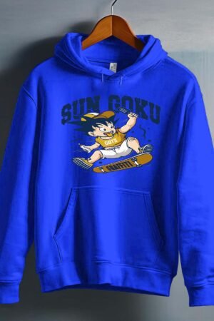 Guts & Graffiti – Sweat capuche Garçon – Bleu Roi