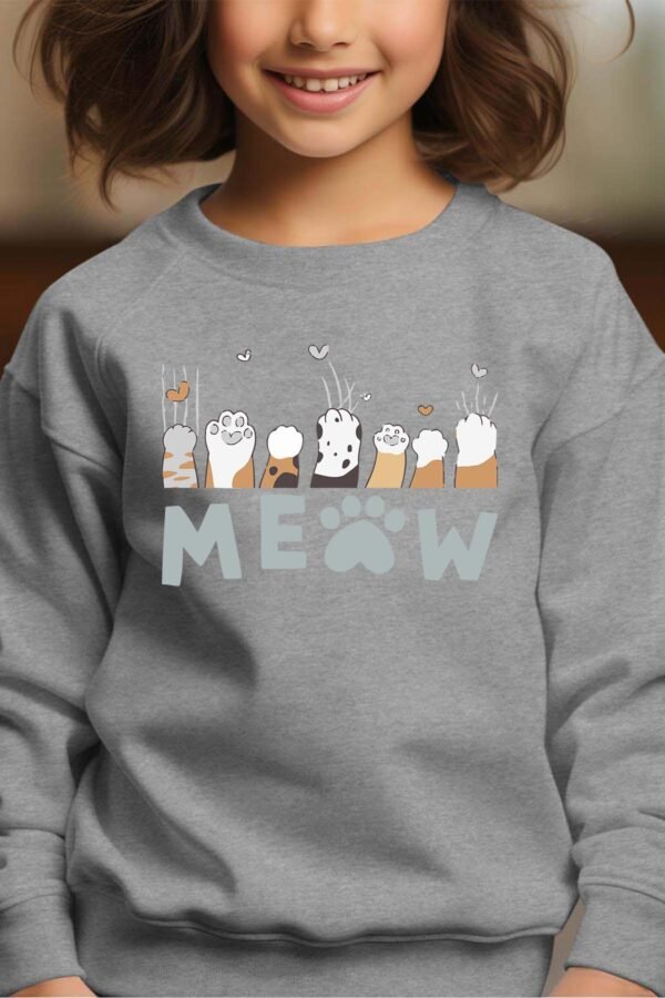 Sweat Col Rond Fille en Gros | Meaw Paw