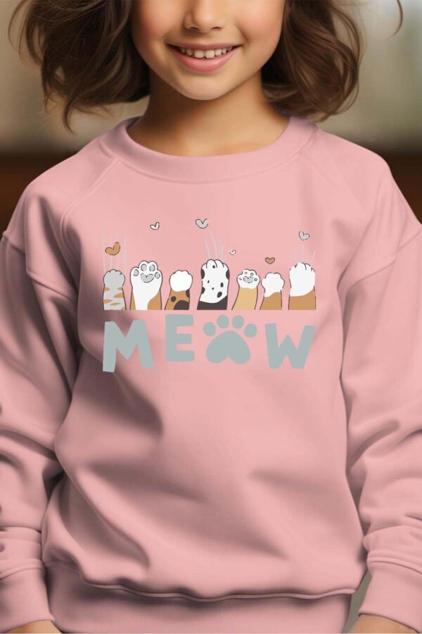 Sweat Col Rond Fille en Gros | Meaw Paw