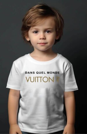 Monde Vuitton – Tshirt Garçon – Blanc