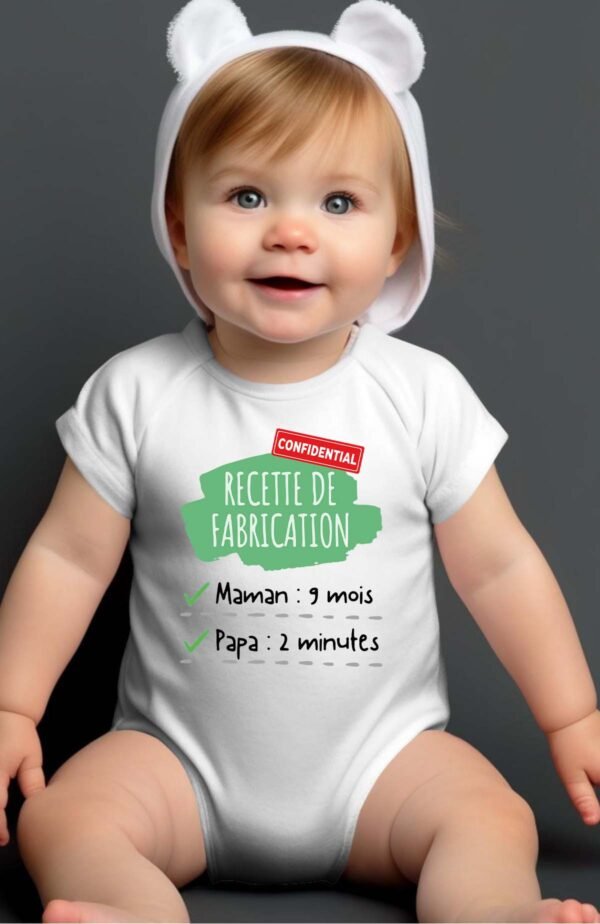 Recette Fabrication  - Body Bébé Fille