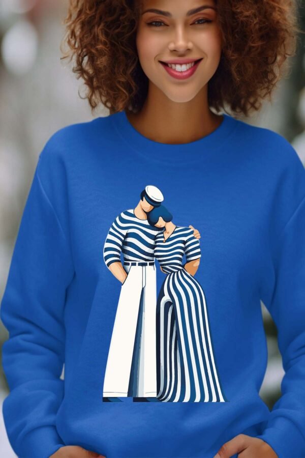 Sweat Col Rond Femme en Gros | Striped Grace