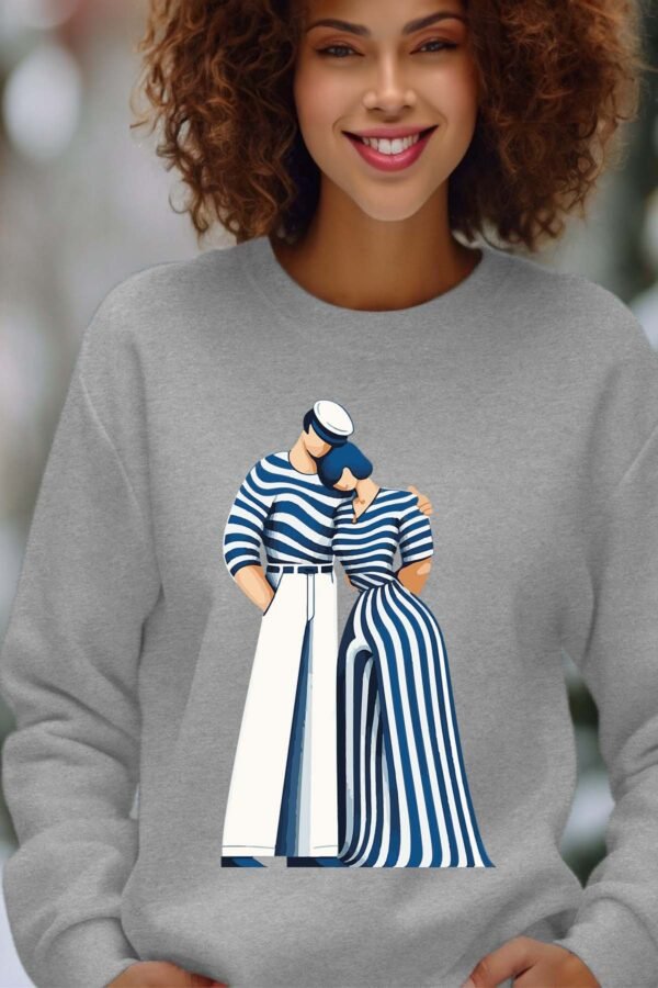 Sweat Col Rond Femme en Gros | Striped Grace