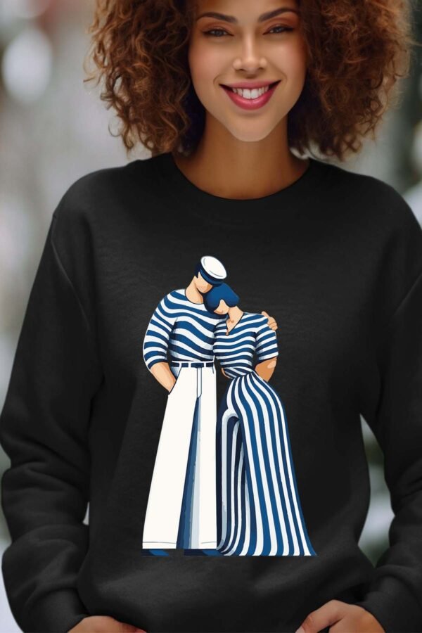 Sweat Col Rond Femme en Gros | Striped Grace