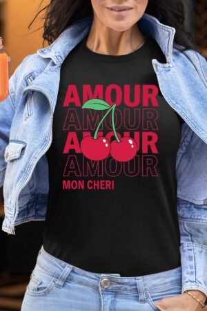 Amour cerise  - Tshirt Femme
